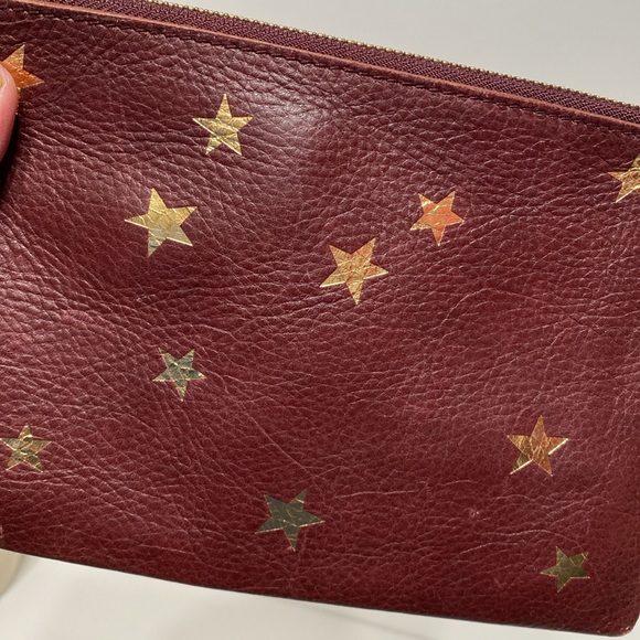 Madewell The Leather Pouch Clutch Star Embossed Edition Bag - Picture 13 of 13